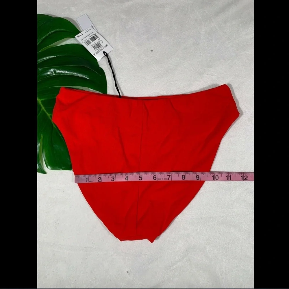 NWT‎ $74 Robin Piccone Ava High Waist Bikini Bottom